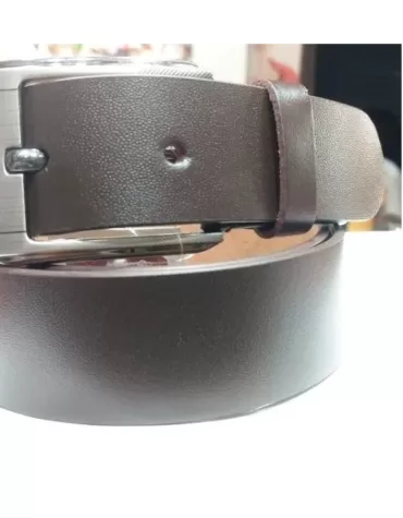 Genuine leather brown belt