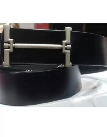 Party wear black leather belt